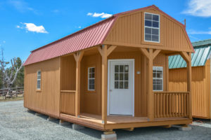 New Building 12 X32 Wrap Around Porch Lofted Barn Cabin Alto