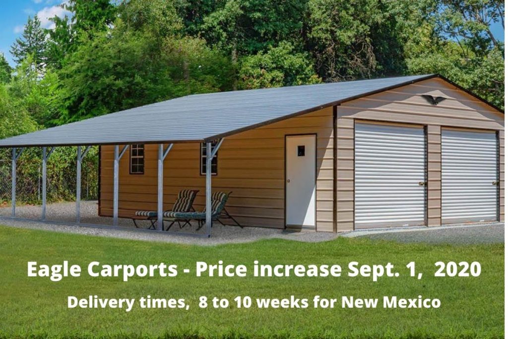 Eagle Carports Price Increase Sept 1 2020 Alto Portable Buildings Alto Portable Buildings